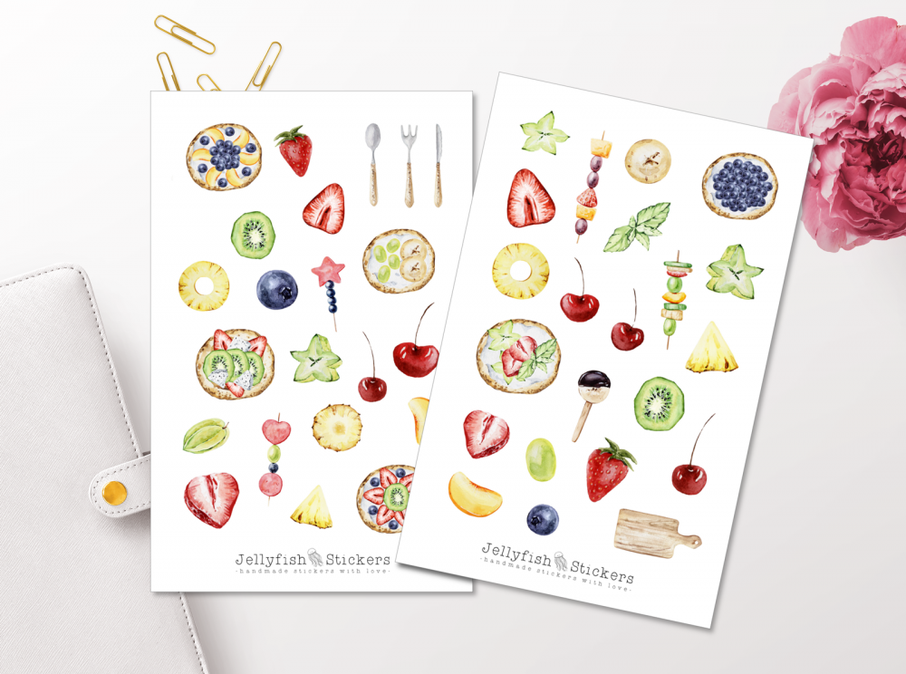 Fruit Cake Sticker Set